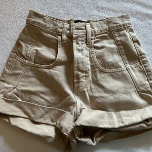 Urban Outfitters BDG High Waisted Beige Shorts